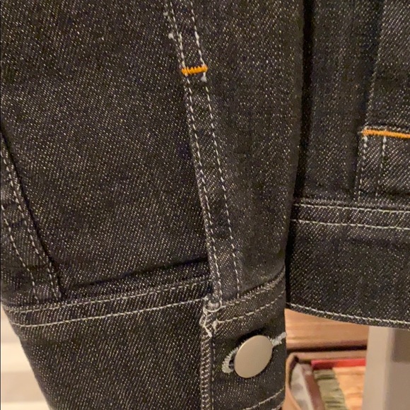 Eileen Fisher black jean jacket - Picture 3 of 5